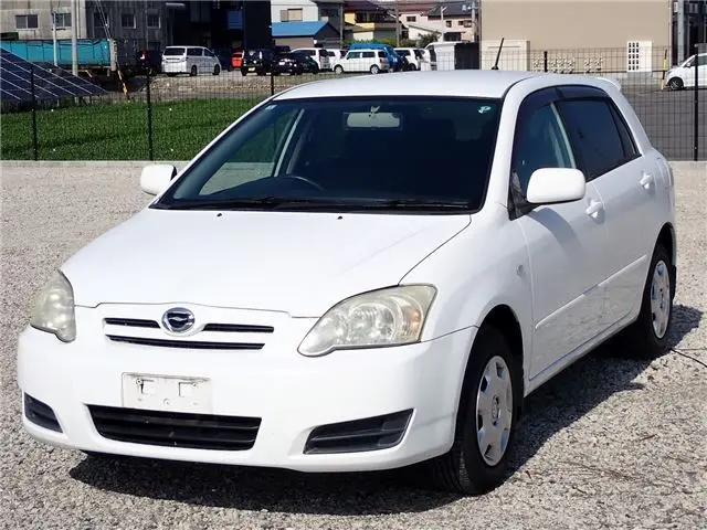 2005 Toyota Corolla Runx S White Sedan for sale, Japanese used car export - photo 1 of 78 | GULJI TRADERS