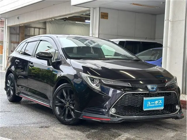 2020 Toyota Corolla Touring Hybrid Double WBY ☆ TRD Aero ☆ 9-inch DA ☆ - photo 1 2020 Toyota Corolla Touring Hybrid Double WBY ☆ TRD Aero ☆ 9-inch DA ☆ Black Van for sale, Japanese used car export - photo 1 of 61 | GULJI TRADERS