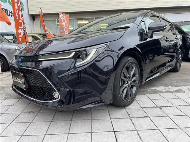 2021 Toyota Corolla Touring Hybrid Double WxB, 1 owner, TSSOP engine starter Black Van for sale, Japanese used car export - photo 1 of 68 | GULJI TRADERS