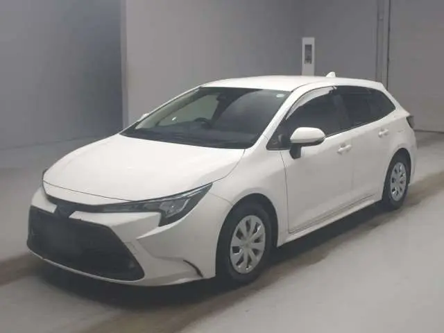 2021 Toyota Corolla Touring Hybrid G-X 4WD White Van for sale, Japanese used car export - photo 1 of 12 | GULJI TRADERS