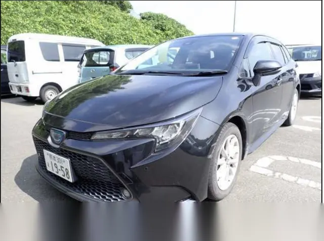 2022 Toyota Corolla Touring Push Start Hybrid S Black Sedan for sale, Japanese used car export | GULJI TRADERS