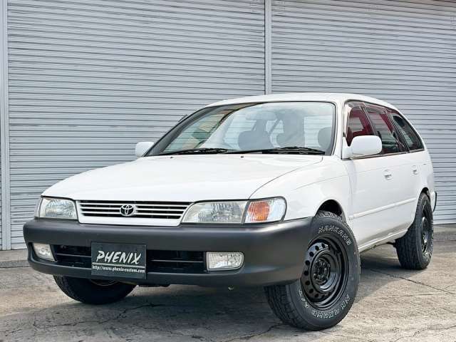 1998 Toyota Corolla Touring Wagon L Touring Limited White Van for sale, Japanese used car export | GULJI TRADERS