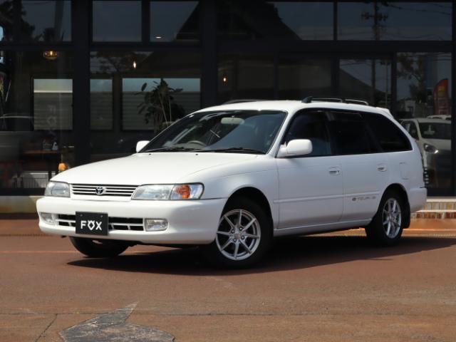 1998 Toyota Corolla Touring Wagon G Touring White Van for sale, Japanese used car export | GULJI TRADERS