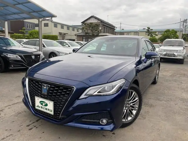 2021 Toyota Crown ●HV2.5S●Late model●Half leather●TSS Blue Sedan for sale, Japanese used car export - photo 1 of 20 | GULJI TRADERS