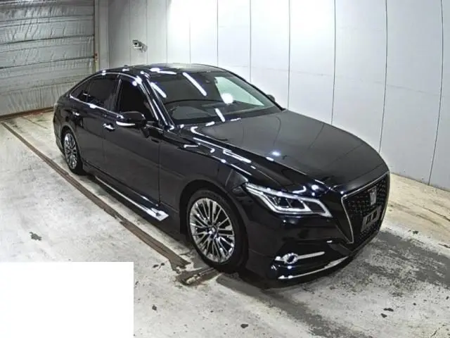 2021 Toyota Crown G-Executive Four (Late Model) Black Sedan for sale, Japanese used car export - photo 1 of 5 | GULJI TRADERS