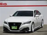 2018 Toyota Crown Hybrid RS, TRD aero kit, BLITZ coilovers, WORK 20-inch alloy wheels. Pearl Sedan for sale, Japanese used car export - photo 33 of 59 | GULJI TRADERS