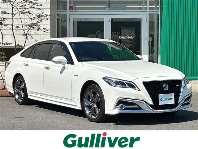2018 Toyota Crown Hybrid RS Four 4WD - photo 1 2018 Toyota Crown Hybrid RS Four 4WD Pearl Sedan for sale, Japanese used car export - photo 1 of 24 | GULJI TRADERS