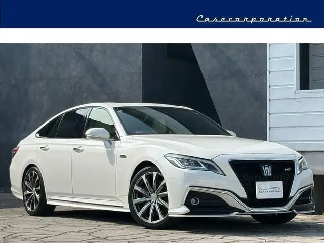 2018 Toyota Crown Hybrid RS Advance - photo 1 2018 Toyota Crown Hybrid RS Advance White Sedan for sale, Japanese used car export - photo 1 of 9 | GULJI TRADERS