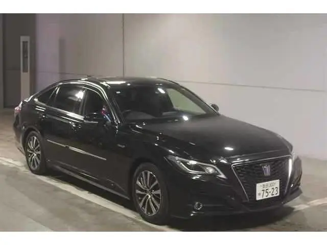 2018 Toyota Crown Hybrid S C Package - photo 1 2018 Toyota Crown Hybrid S C Package Black Sedan for sale, Japanese used car export - photo 1 of 5 | GULJI TRADERS