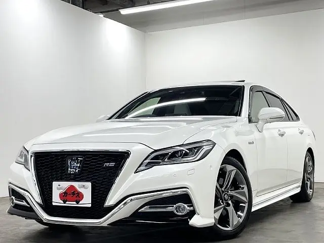 2019 Toyota Crown Hybrid RS Advance Pearl Sedan for sale, Japanese used car export - photo 1 of 9 | GULJI TRADERS