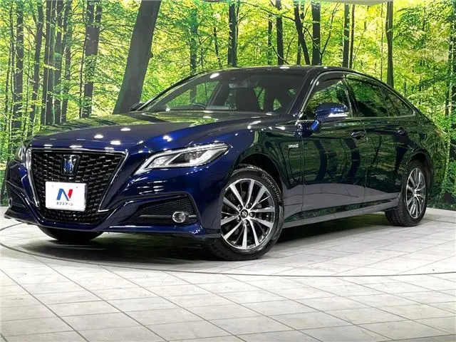 2019 Toyota Crown Hybrid S C Package Four - photo 1 2019 Toyota Crown Hybrid S C Package Four Blue Sedan for sale, Japanese used car export - photo 1 of 30 | GULJI TRADERS