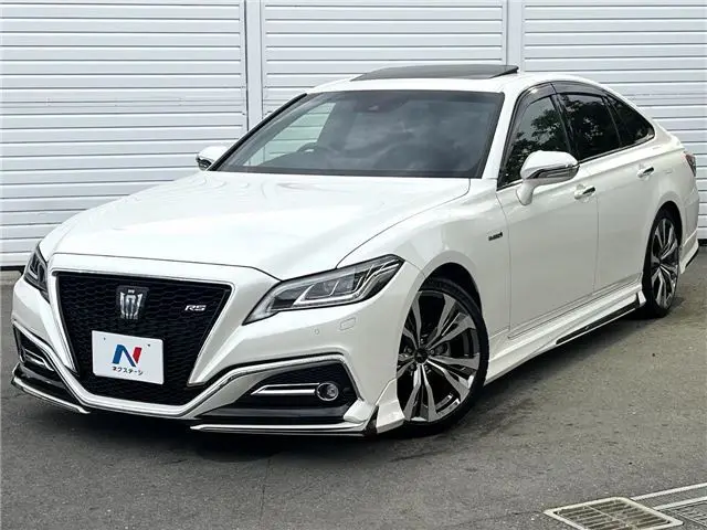 2019 Toyota Crown Hybrid RS Advance Pearl Sedan for sale, Japanese used car export - photo 1 of 30 | GULJI TRADERS