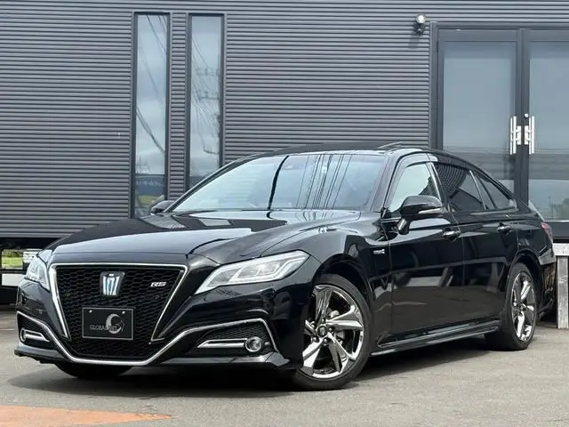 2019 Toyota Crown Hybrid ★RS Advance★Sunroof★H Black Leather★Triple LED Headlights★Card Key - photo 1 2019 Toyota Crown Hybrid ★RS Advance★Sunroof★H Black Leather★Triple LED Headlights★Card Key Black Sedan for sale, Japanese used car export - photo 1 of 59 | GULJI TRADERS