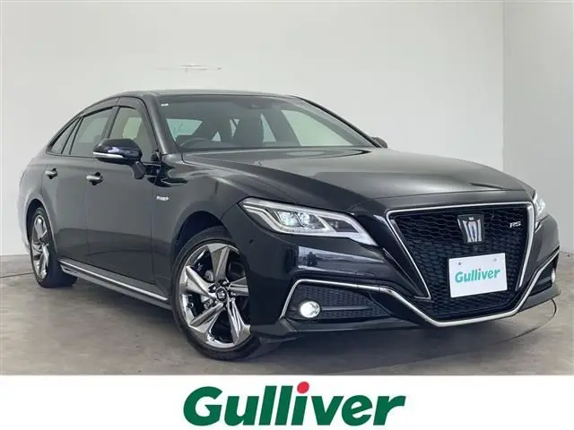 2019 Toyota Crown Hybrid RS Advance Four 4WD - photo 1 2019 Toyota Crown Hybrid RS Advance Four 4WD Black Sedan for sale, Japanese used car export - photo 1 of 24 | GULJI TRADERS