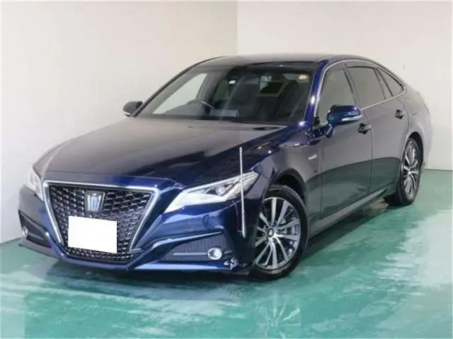 2019 Toyota Crown Hybrid S C Package - photo 1 2019 Toyota Crown Hybrid S C Package Blue Sedan for sale, Japanese used car export - photo 1 of 16 | GULJI TRADERS