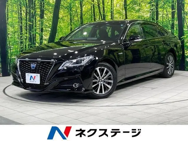 2019 Toyota Crown Hybrid S - photo 1 2019 Toyota Crown Hybrid S Black Sedan for sale, Japanese used car export - photo 1 of 9 | GULJI TRADERS