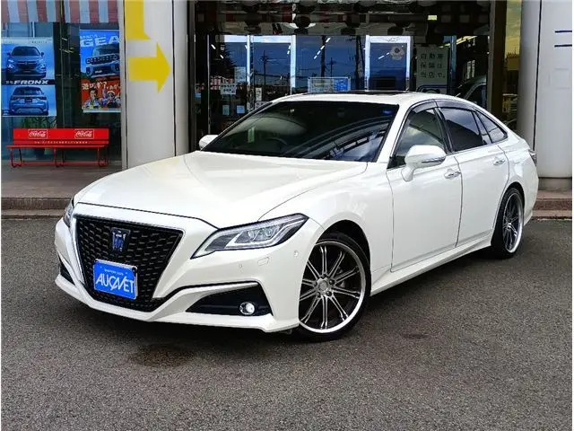 2020 Toyota Crown Hybrid G Sunroof Black Leather Seats - photo 1 2020 Toyota Crown Hybrid G Sunroof Black Leather Seats Pearl Sedan for sale, Japanese used car export - photo 1 of 51 | GULJI TRADERS