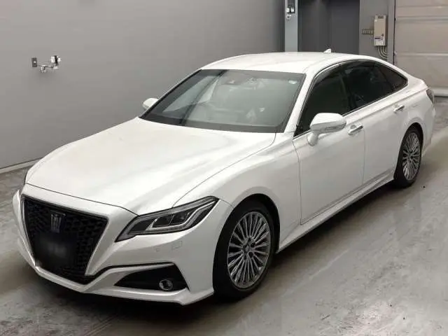 2021 Toyota Crown Hybrid G - photo 1 2021 Toyota Crown Hybrid G Pearl Sedan for sale, Japanese used car export - photo 1 of 13 | GULJI TRADERS