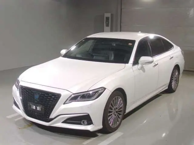 2021 Toyota Crown Hybrid G - photo 1 2021 Toyota Crown Hybrid G Pearl Sedan for sale, Japanese used car export - photo 1 of 8 | GULJI TRADERS