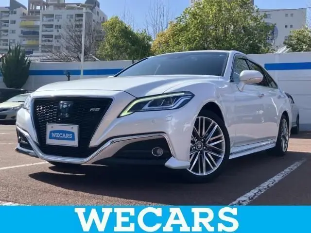 2021 Toyota Crown Hybrid RS - photo 1 2021 Toyota Crown Hybrid RS White Sedan for sale, Japanese used car export - photo 1 of 9 | GULJI TRADERS