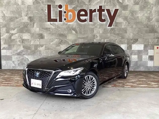 2021 Toyota Crown Hybrid S Black Sedan for sale, Japanese used car export - photo 1 of 9 | GULJI TRADERS