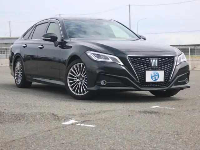 2021 Toyota Crown Hybrid G Kogane Genuine Leather Seats Rear Comfort - photo 1 2021 Toyota Crown Hybrid G Kogane Genuine Leather Seats Rear Comfort Black Sedan for sale, Japanese used car export - photo 1 of 9 | GULJI TRADERS