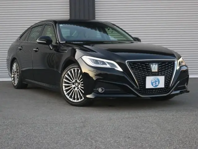2021 Toyota Crown Hybrid G Genuine Leather Seats ITS Connect Rear Control - photo 1 2021 Toyota Crown Hybrid G Genuine Leather Seats ITS Connect Rear Control Black Sedan for sale, Japanese used car export - photo 1 of 9 | GULJI TRADERS