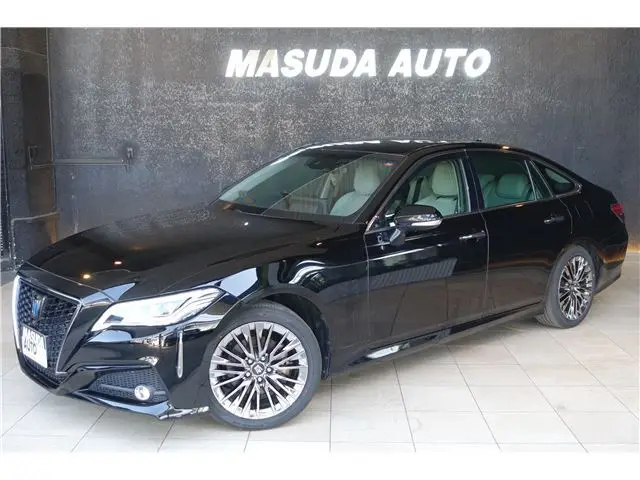 2022 Toyota Crown Hybrid G-Executive Four Panoramic Big Grey Leather Dashcam AC100V1 - photo 1 2022 Toyota Crown Hybrid G-Executive Four Panoramic Big Grey Leather Dashcam AC100V1 Black Sedan for sale, Japanese used car export - photo 1 of 76 | GULJI TRADERS