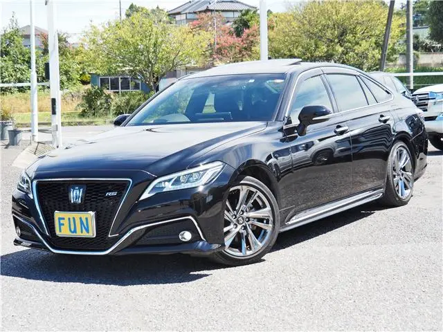 2022 Toyota Crown Hybrid RS Advance ★ Sunroof ★ Black Leather - photo 1 2022 Toyota Crown Hybrid RS Advance ★ Sunroof ★ Black Leather Black Sedan for sale, Japanese used car export - photo 1 of 61 | GULJI TRADERS