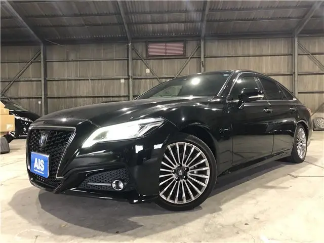 2023 Toyota Crown Hybrid G Leather & Rear Comfort PGAIS Inspected Vehicle - photo 1 2023 Toyota Crown Hybrid G Leather & Rear Comfort PGAIS Inspected Vehicle Black Sedan for sale, Japanese used car export - photo 1 of 17 | GULJI TRADERS