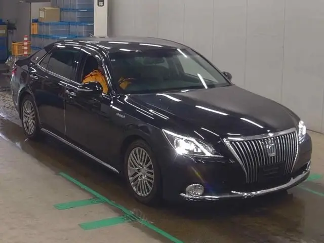 2016 Toyota Crown Majesta F version Black Sedan for sale, Japanese used car export | GULJI TRADERS