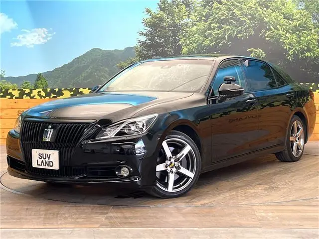 2017 Toyota Crown Majesta Base grade Black Sedan for sale, Japanese used car export | GULJI TRADERS
