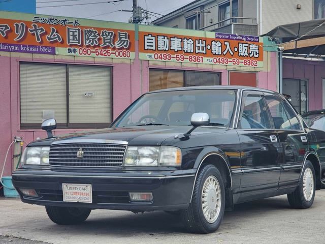 1993 Toyota Crown Sedan 2.0 Super Saloon Black Sedan for sale, Japanese used car export | GULJI TRADERS
