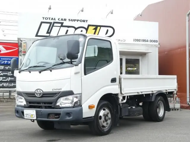 2019 Toyota Dyna Truck Flatbed White Truck for sale, Japanese used car export - photo 1 of 9 | GULJI TRADERS
