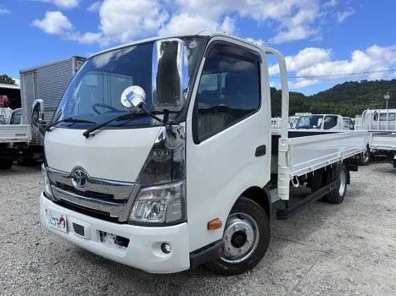 2021 Toyota Dyna Truck Flatbed - photo 1 2021 Toyota Dyna Truck Flatbed White Truck for sale, Japanese used car export - photo 1 of 9 | GULJI TRADERS