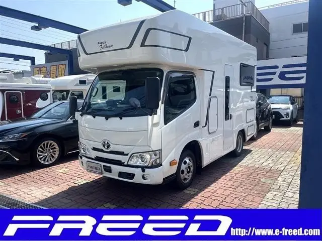 2022 Toyota Dyna Truck camping - photo 1 2022 Toyota Dyna Truck camping White Truck for sale, Japanese used car export - photo 1 of 29 | GULJI TRADERS