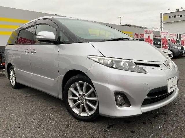 2010 Toyota Estima Aeras G Edition Silver Van for sale, Japanese used car export - photo 1 of 50 | GULJI TRADERS