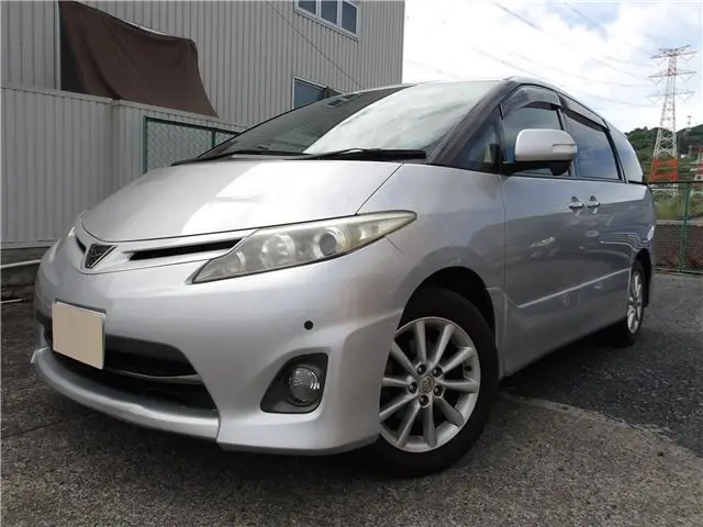 2011 Toyota Estima Aeras G Edition Silver Van for sale, Japanese used car export - photo 1 of 43 | GULJI TRADERS