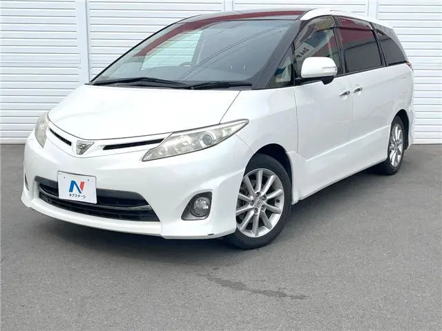 2012 Toyota Estima 2.4 Aeras G Edition - photo 1 2012 Toyota Estima 2.4 Aeras G Edition Pearl Van for sale, Japanese used car export - photo 1 of 30 | GULJI TRADERS