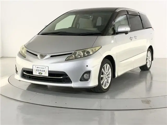2012 Toyota Estima Aeras G Edition - photo 1 2012 Toyota Estima Aeras G Edition Silver Van for sale, Japanese used car export - photo 1 of 72 | GULJI TRADERS