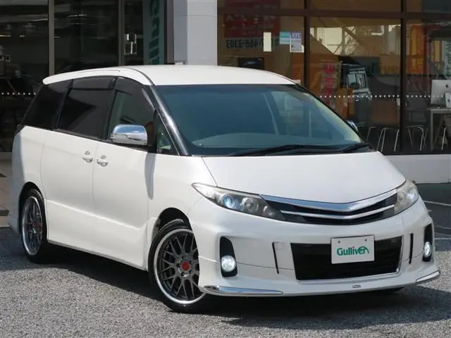 2012 Toyota Estima Aeras - photo 1 2012 Toyota Estima Aeras Pearl Van for sale, Japanese used car export - photo 1 of 24 | GULJI TRADERS