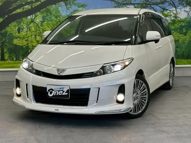 2012 Toyota Estima Aeras White Van for sale, Japanese used car export - photo 1 of 9 | GULJI TRADERS