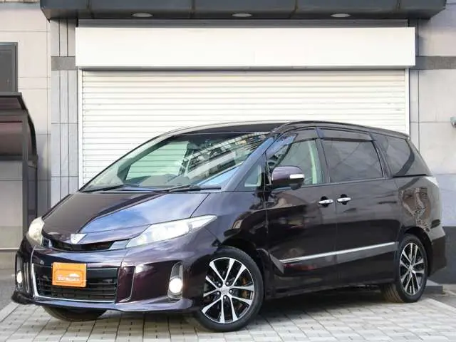 2013 Toyota Estima 2.4 Aeras Premium Edition ★Third-party AIS tested★ Red Van for sale, Japanese used car export - photo 1 of 45 | GULJI TRADERS