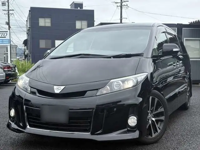 2013 Toyota Estima 2.4 Aeras Premium Edition Black Van for sale, Japanese used car export - photo 1 of 49 | GULJI TRADERS