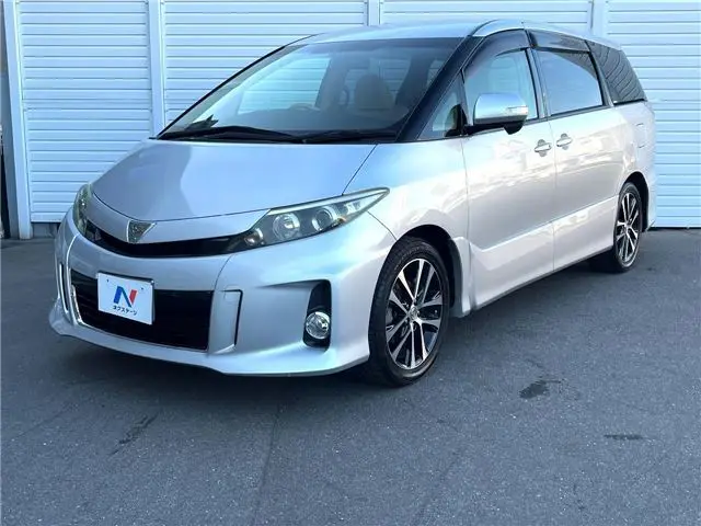2013 Toyota Estima Aeras Silver Van for sale, Japanese used car export - photo 1 of 30 | GULJI TRADERS