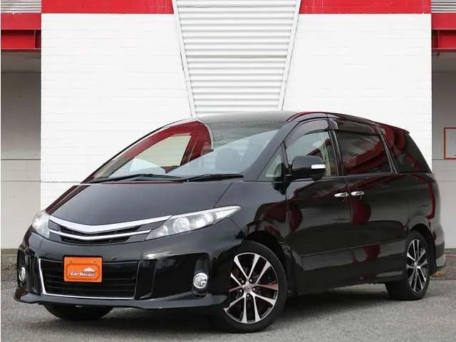 2013 Toyota Estima 2.4 Aeras ★ Inspected by third-party organization AIS ★ Rating 4 Interior B Black Van for sale, Japanese used car export - photo 1 of 43 | GULJI TRADERS