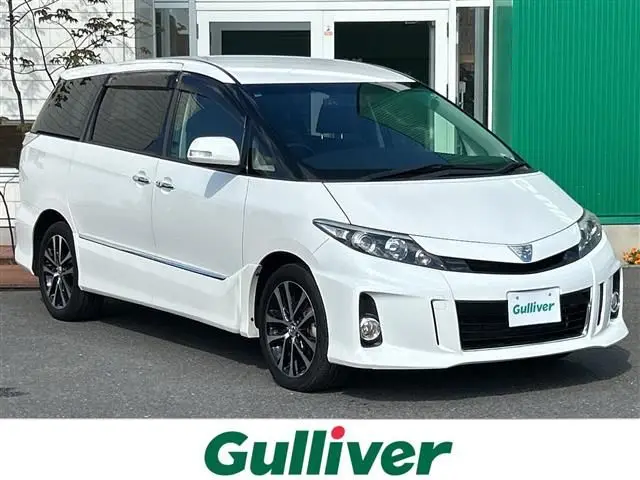 2013 Toyota Estima Aeras 4WD - photo 1 2013 Toyota Estima Aeras 4WD Pearl Van for sale, Japanese used car export - photo 1 of 24 | GULJI TRADERS