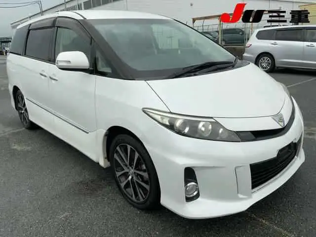 2015 Toyota Estima Aeras Premium Edition - photo 1 2015 Toyota Estima Aeras Premium Edition Pearl Van for sale, Japanese used car export - photo 1 of 12 | GULJI TRADERS