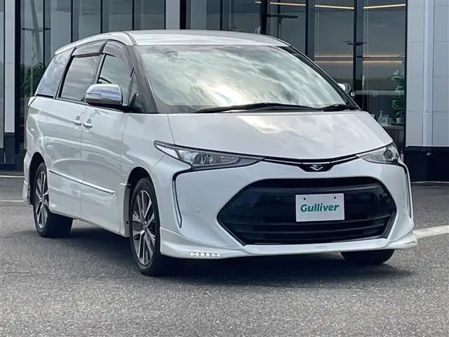 2016 Toyota Estima Aeras Premium G 4WD Pearl Van for sale, Japanese used car export - photo 1 of 24 | GULJI TRADERS