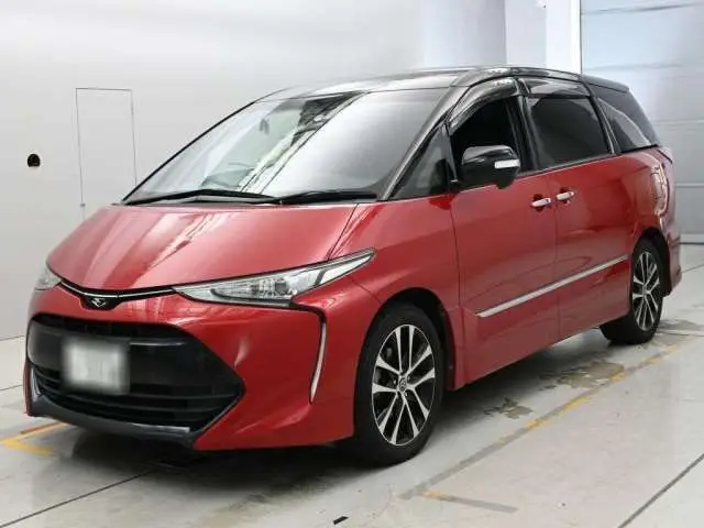 2016 Toyota Estima Aeras Premium Red Van for sale, Japanese used car export - photo 1 of 12 | GULJI TRADERS